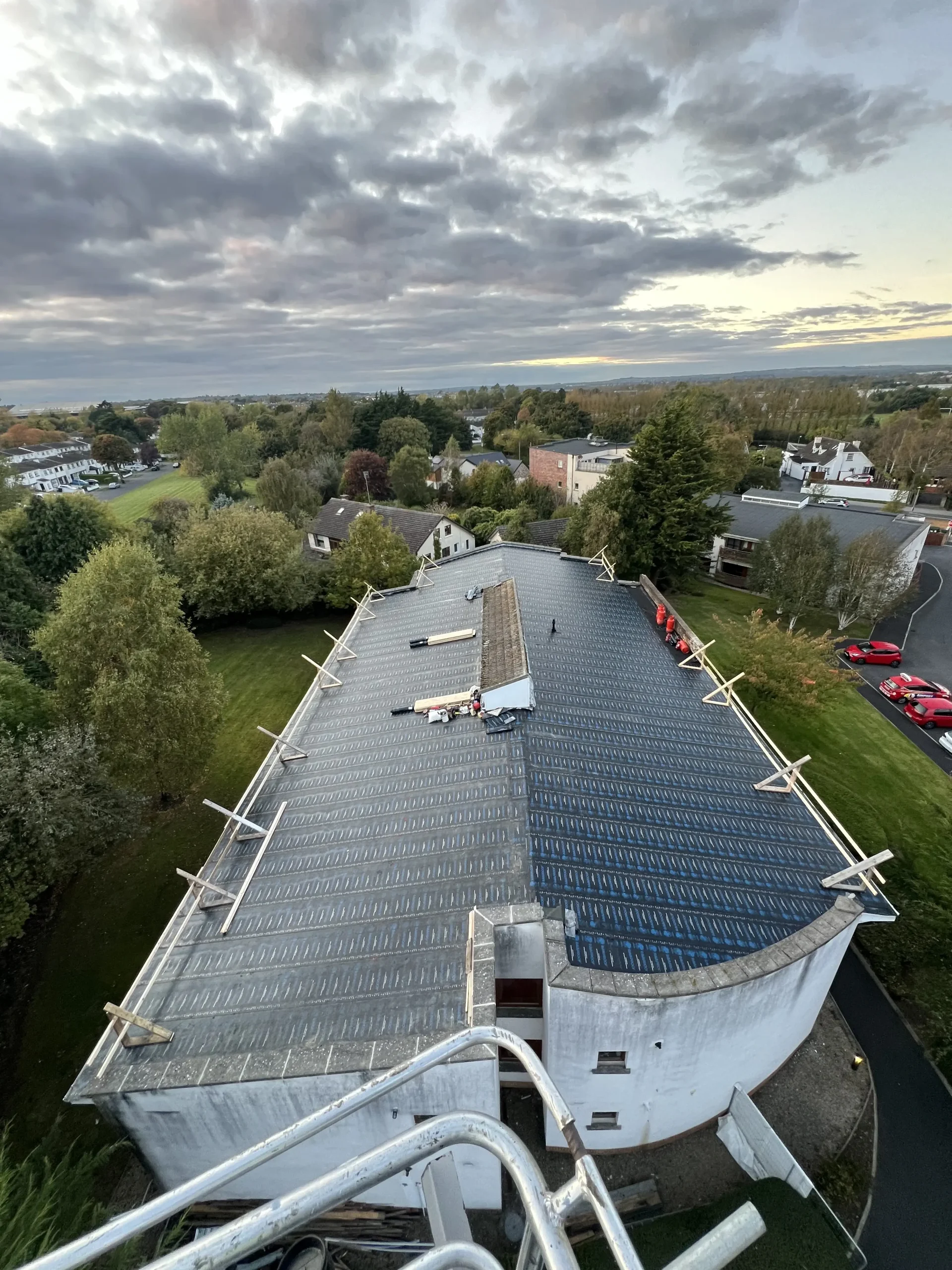 Roof maintenance project